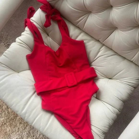Beach Riot Sydney Red One Piece Swimsuit